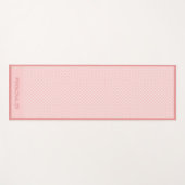 Cute Girly Pink Polka Dot Design Zen Yoga Namaste Yogamat (Voorkant (horizontaal))
