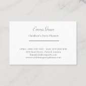 Cute Girly Pink Pots Pattern Visitekaartje (Achterkant)