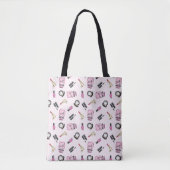 Cute Girly Pink Tote Bag (Voorkant)