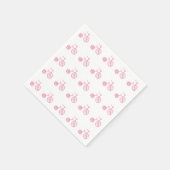 Cute Girly  Pink Tricycle Servetten (Hoek)