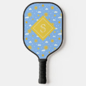 Cute Girly Sunshine and Clouds, op maat gesneden Pickleball Paddle (Achterkant)