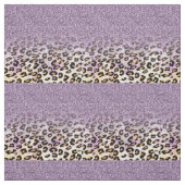 Cute girly trendy paarse faux glitter leopard stof (Swatch)