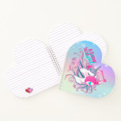 Cute Girly Unicorn en Glitter Notitieboek (Binnen)