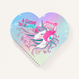 Cute Girly Unicorn en Glitter Notitieboek