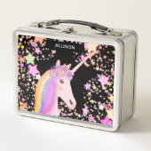Cute Girly Unicorn Pastel Stars Persoonlijk (Voorkant)