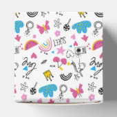 Cute Girly Whimsical Rainbow Colorful Illustrated Bedankdoosjes (Bovenkant)