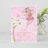 Cute Girly Whimsical Red Pink Dragonfly Birthday Kaart (Staand voorkant)