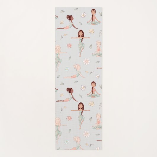 Cute Girly Zen Yoga Meditation Spirituele Namaste Yogamat (Voorkant)
