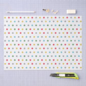 Cute girorful polka dots patroon tissuepapier (Craft)