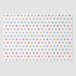 Cute girorful polka dots patroon tissuepapier