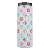 Cute Glazed Doughnut Pattern Personalised Thermosbeker (Achterkant)