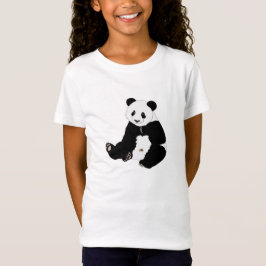 Cute glimlach panda t-shirt