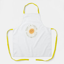 Cute glimlachende zon All-Over Print Schort