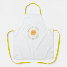 Cute glimlachende zon All-Over Print Schort