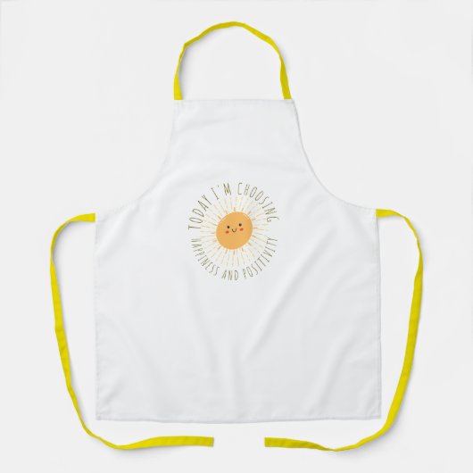 Cute glimlachende zon All-Over Print Schort (Voorkant)