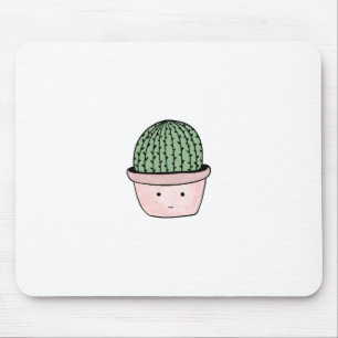 Cute glimlende cactus muismat
