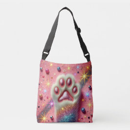 Cute glinsterende poot tas! crossbody tas