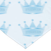 Cute Glitter Baby Blue Crown Prince Tafelkleed (Gekanteld)