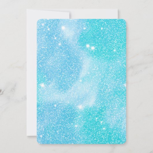 Cute Glitter Doll Nutcracker Kerstparty Kaart (Achterkant)