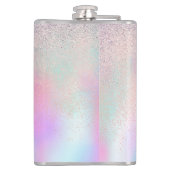 Cute Glitter en Sparkles Nep Hologram   Heupfles (Achterkant)