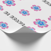 Cute glitter floral blooming garden cadeaupapier (Hoek)