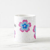 Cute glitter floral blooming garden koffiemok (Center)