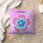 Cute glitter floral blooming garden kussen (Deken)