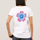 Cute glitter floral blooming garden t-shirt (Achterkant)