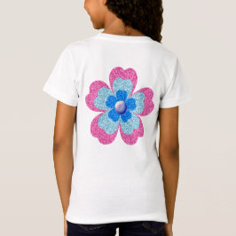 Cute glitter floral blooming garden  t-shirt