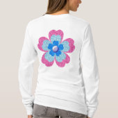 Cute glitter floral blooming garden  t-shirt (Achterkant)