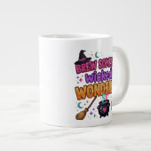 Cute Glitter Halloween-ontwerp Grote Koffiekop (Voorkant rechts)