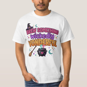 Cute Glitter Halloween-ontwerp T-shirt