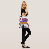 Cute Glitter Halloween-ontwerp Tote Bag (Op model)