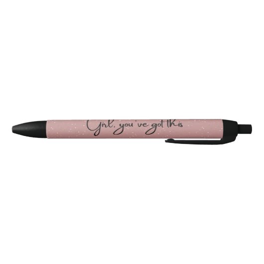 Cute Glitter Motivatie Pen (Bodem)
