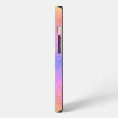 Cute Glitter Unicorn Rainbow Kinder Personalized iPhone Hoesje (Linkerkant)