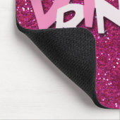 Cute Glitterende Heet Roze Prinses Glitters Muismat (Hoek)