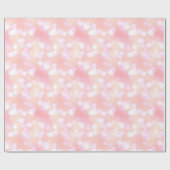 Cute Glittery Light Pastel Baby Blush Roos Roze Cadeaupapier (Vlak)