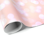 Cute Glittery Light Pastel Baby Blush Roos Roze Cadeaupapier (Rol Hoek)