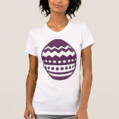 Cute Glittery Paars Easter Egg T Shirt (Voorkant)