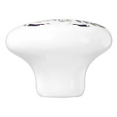 Cute Glittery Purple Unicorn Face Girls oom Decor Keramische Knop (Zijkant)