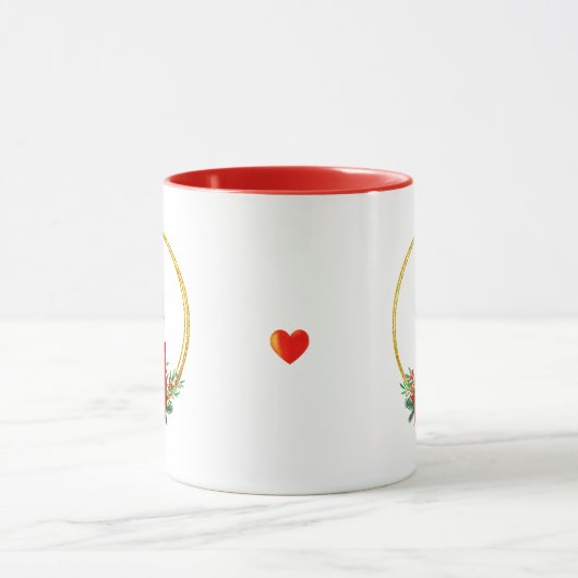 Cute Gnome and Kerstmis Wreater Mok (Midden)