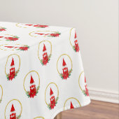Cute Gnome and Kerstmis Wreater Pattern Tablecloth Tafelkleed (Voorbeeld)