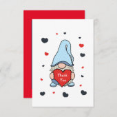 Cute gnome bedankkaart (Voorkant / Achterkant)