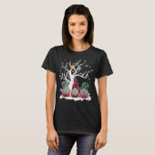 Cute Gnome Buffalo Pset Kerstmis Light T-shirt (Voorkant volledig)