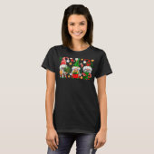 Cute Gnome Buffalo Pset Kerstmis Light T-shirt (Voorkant volledig)
