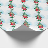 Cute Gnome Cadeaupapier (Hoek)