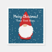 Cute gnome cartoon Kerstfeestdag Napkins Servet (Voorkant)