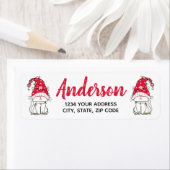 Cute Gnome Cat Return Label (Insitu)