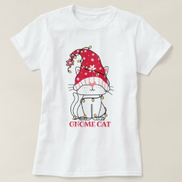 Cute Gnome Cat T-Shirt