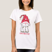 Cute Gnome Cat T-Shirt (Voorkant)